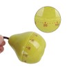 Cartoon Timer, Mechanical Kitchen Timer Pear Shape Manual Rotating Countdown