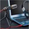 Elinka Condenser Microphone for PC Gaming Chatting Recording with Desktop