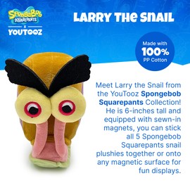 Youtooz Gary the Snail Stickie 6" Magnetic Soft Spongebob Squarepants Collectible Plush - Cute Toy Collection
