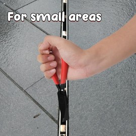 lyualma Folding Pliers 45° with Non-Slip Handle Jaw Width Folding Pliers for Bending and Smoothing Sheet Metal Bending Pliers Carbon Steel Burnished Straight Red