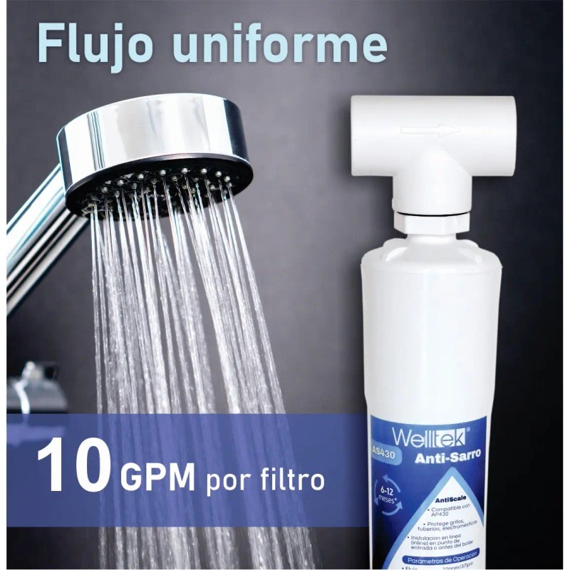 Filtro Antisarro Para Casa Tubería Y Boiler Polifosfatos