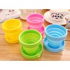 WOIWO 2PCS Candy-Colored Travel Silicone Folding Cup Outdoor Exercise Retractable