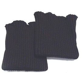 GroÃŸ GroÃÃ GroÃ GroÃ tailor's supplies K. Gröger sleeve cuffs, black, chunky knitted