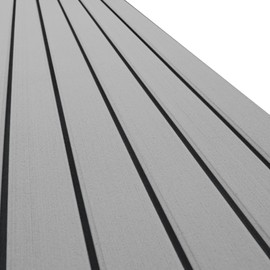 Boat Flooring EVA Foam Boat Decking Self-Adhesive Non Slip Marine Floor Faux Teak Marine Deck Boat Carpet 94.5"x23.6" Foam Decking for Boat Yacht Kayak Motorboat Golf Cart RV Golf Cart Cooler Tops