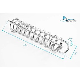 MARINE CITY Boat Anchor Dock Line Stainless-Steel Mooring Spring 13 Inches