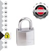 Master Lock 629EURQ Pack of 4 Marine Padlocks with Key,