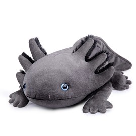 Large 30-Inch Axolotl Plush - Weighted Stuffed Animal, Cute Grey Ambystoma Pillow Toy, Unique Gift Collection for Kids