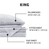 Comfort Spaces 100% Cotton Sheets King, Breathable, Naturally Cool Cotton