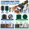 Rechargeable Electric Grill Brush, Cordless BBQ Grill Cleaner with 1100