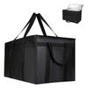 Insulated Cooler Collapsible Bag, Zipper Closure Keep Food Hot Or