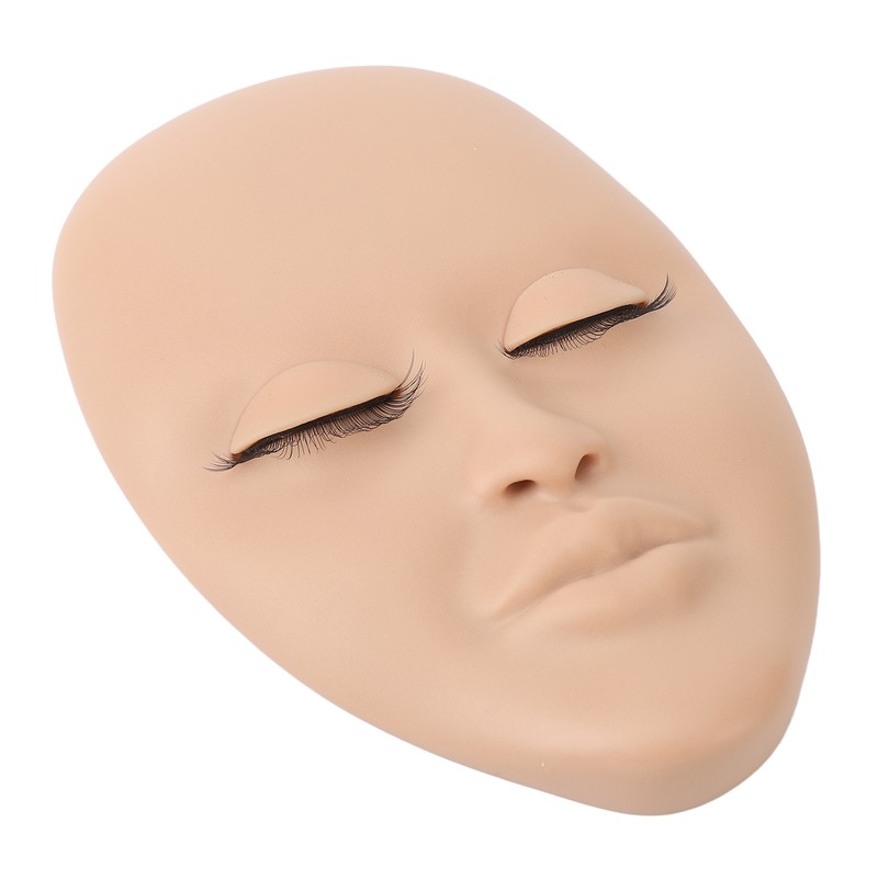Lash Mannequin Head Reusable Soft Rubber 3D Effects Replaced Eyelids
