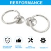 Unlorspy 6 Pcs Metal Drawer Ring Knobs, Drop Ring Drawer