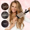 Hair Crimper Iron 5 Barrel Curling Iron Wand, 0.6 Inch