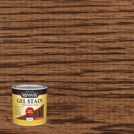 Minwax Gel Stain for Interior Wood Surfaces, ½ Pint, Hickory