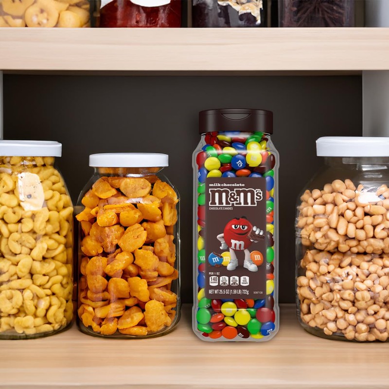 M&M’s Milk Chocolate Bulk Candy Jars, Assorted Chocolate Candies, Party