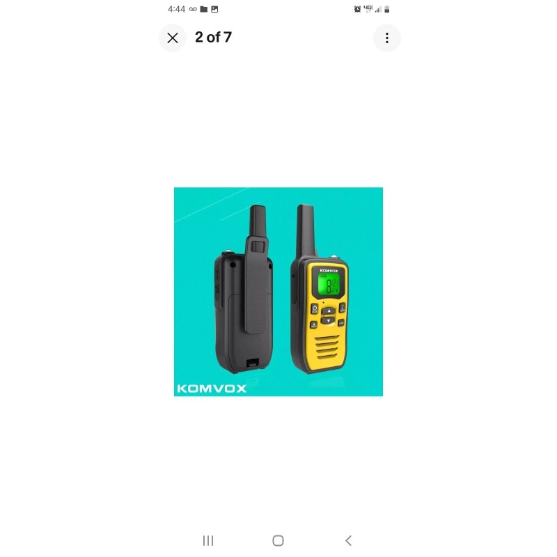 KOMVOX GT-60 Rechargeable Walkie Talkie Set Brand New