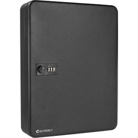 BARSKA 57 Position Key Cabinet with Combination Lock Black, Medium