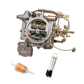 KIPA Carburetor For Land Cruiser 1969-1987 2F 4230CC FJ40 Engines, Replace OE Number 21100-61012, 21100-61050, 201055772420, With Carbon Dirt Jet Cleaner Tool Kit & Fuel Filter