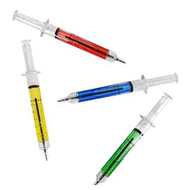 Rhode Island Novelty 5 Inch Syringe Pens 60-Pack Assortment