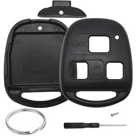 Key Fob Case Shell Replacement for Lexus RX350 RX330 RX300 RX400h ES300 ES330 GS300 GS400 GS430 GX470 IS300 IS330 LS400 LS430 LX470 SC430 1998-2010 3 Button Keyless Entry Remote Control Car Key Cover