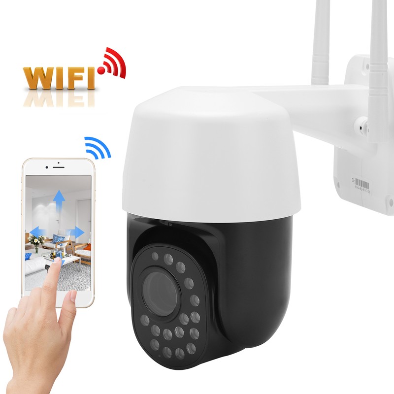 2.5in Wireless PTZ Camera WiFi Night Vision Human Detection TwoWay