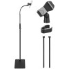 Pyle Adjustable Square Base Microphone Stand with Clip for Studio