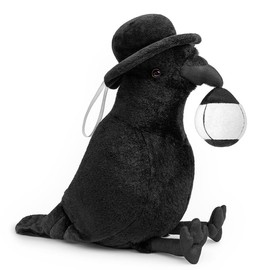 Tiny Heart Simulation Crow Plush Toy, 9.84inch Cute Crow Stuffed Animal Plush Toys for Kids Boys and Girls Gifts, Home Decor Soft Stuffed Toys