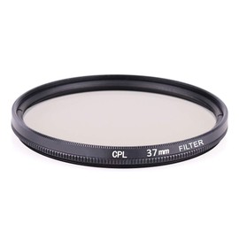 37mm Circular Polarizer Filter CPL Lens Filter, for Enhanced Contrast and Reflection Removal, Screw-in Type Compatible with All Major Brands (37mm)