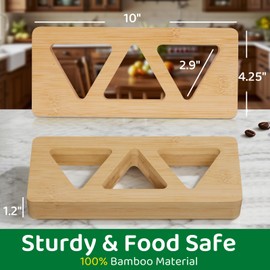 CIYRULL Onigiri Mold,Bamboo Wood Rice Ball Maker,3 in 1 Musubi Maker Mold, Triangle Rice Ball Making Kit for Family Picnic and Bento Preparation,Home DIY Japanese Cuisine