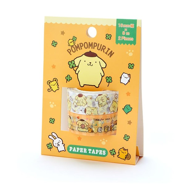 Sanrio 550221 Pompompurin Paper Tape, Set of 2