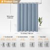 BTTN Extra Long Shower Curtain, 72x84 Inch Long Boho Tassel