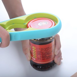 Retoo Lid Opener Jar Opener Bottle Opener for Seniors Can Opener for Weak Hands Arthritis Multifunctional Kitchen Aid Non-Slip Handle Senior Aid Kitchen Aid Yellow Blue