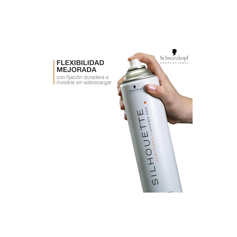 SILHOUETTE Laca Flexible Hold, Fijación Duradera Cabello con Volumen 500