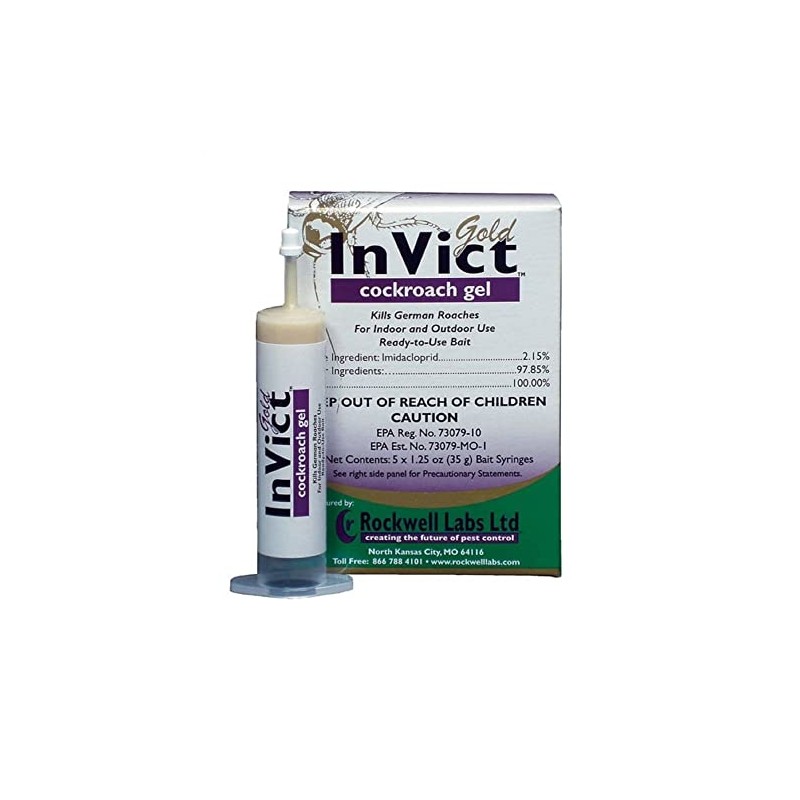 Rockwell Labs - InVict Gold Cockroach Gel 4 Tips, 4