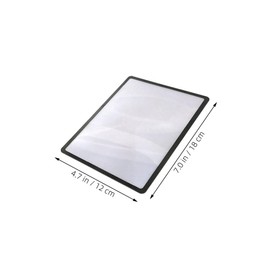 Operitacx 8 Stück Teiliges Leselupe für Senioren und Transparente PVC-handlupe für Bücher Karten und Alltag Leichte Vergrößerungshilfe mit Fresnel-linse Tragbar und Verzerrungsfrei