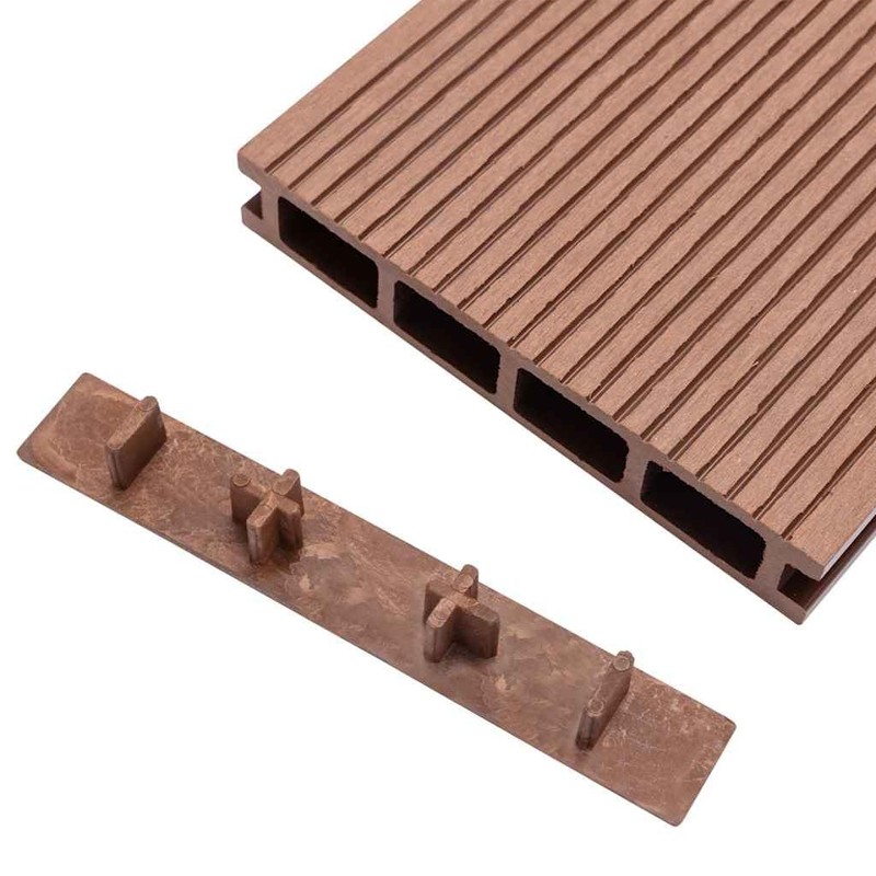 vidaXL 10 x End Caps for Decking WPC Planks Plastic