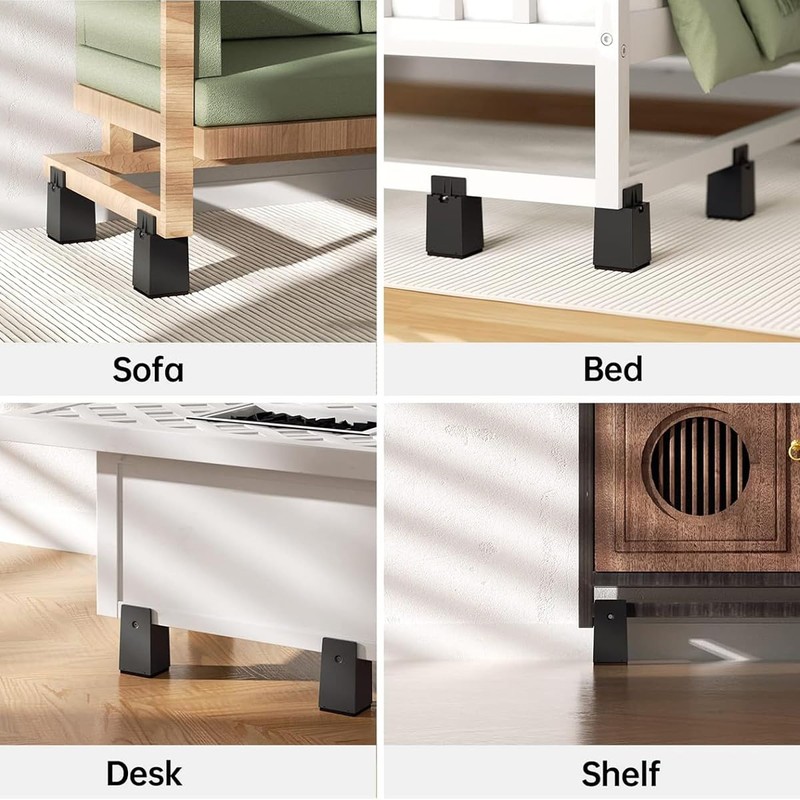 Xummi Furniture Raisers, 5 cm, Pack of 4 Adjustable Bed