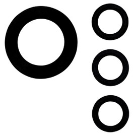 GARDENA Seal rate: seal ring assortment for exchanging old seals, for the tap connector GARDENA Art 18202 and 18402 (1125-20)