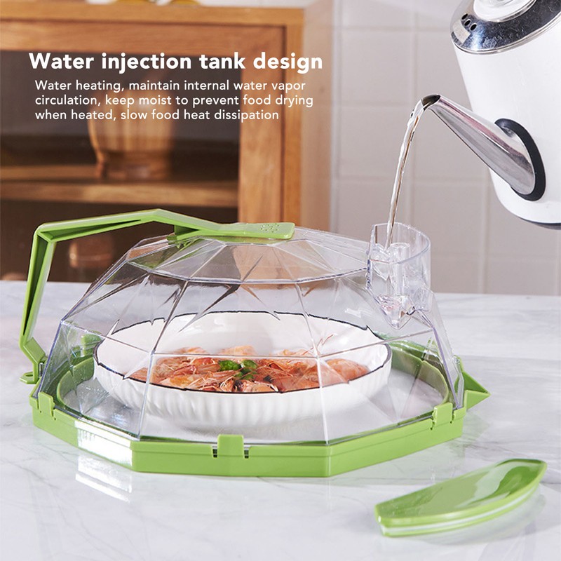Microwave Splash Heating Cover PC Food Splatter Guard with Extension