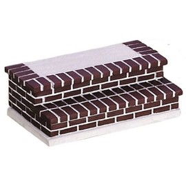 Dollhouse Miniature Brick Entry Stairs