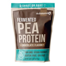 Nutrasumma Pea Protein Powder, Vegan Chocolate Flavor, 100% Plant Based, No Artificial Sweeteners, Non GMO, Gluten Free & Soy Free, 2.11 LB