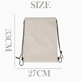 2PCS Cooler Bags, Drawstring Backpack Cooler Bag, Foldable and Reusable, Aluminum Foil Bag, Cooler Bag, Suitable for Work, School, Traveling (Off-White, Gray)