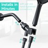 Adjustable Handheld Shower Head Holder- Premium ABS Bracket- Brass Ball
