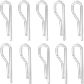 100pcs U Shape Clear Durable Plastic Alligator Clips Shirts Folding Ties Socks Pants Hold Garments in Place