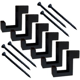 js3dmanufaktur Coat Hook for Acoustic Panels Acoustic Panels Acoustic Panel DIY Horizontal Black Includes Screws