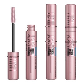 3 Pcs Máscara De Pestañas Maybelline Sky High Lash