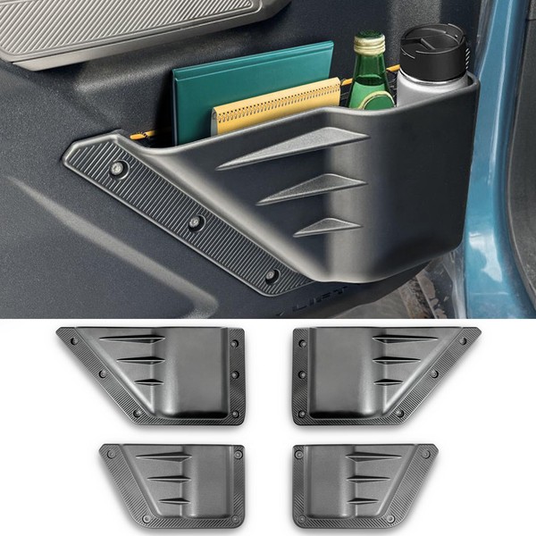 NeaLia Ford Bronco Door Storage Pockets, Front & Rear Door
