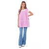 Ladies Check Design With Piping Tabard Apron Overalls Front Pocket