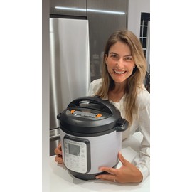 MightySkins Carbon Fiber Skin Compatible with Instant Pot Duo 6-QT - Cold Steel | Protective, Durable Textured Carbon Fiber Finish | Easy to Apply, Remove, and Change Styles | Made in The USA