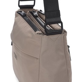 KCB Maze Umhängetasche | Geräumiges und praktisches Design | Mehrzwecktaschen | Vielzahl von Fächern | verstellbare Griffe | 100 % vegan, Taupe, Einheitsgröße